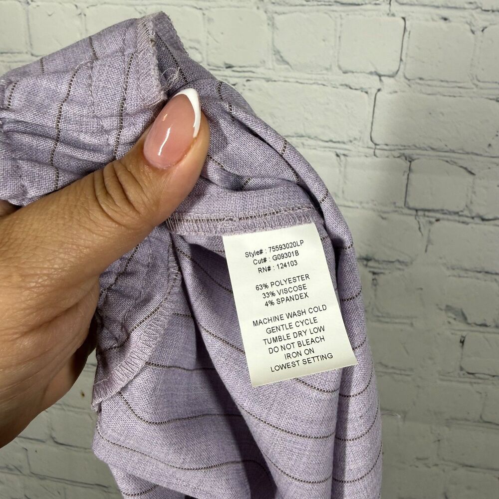 Y2K Milano Lavender Pinstripe Blazer and Pants Suit - Picture 10 of 16